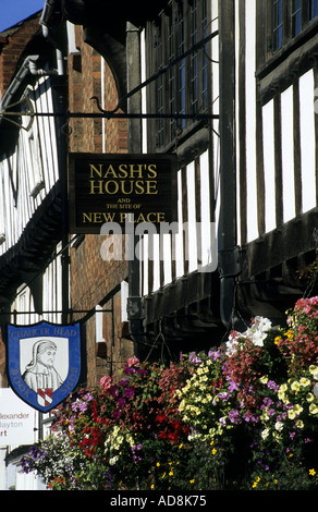 Nash`s House, Stratford-upon-Avon, Warwickshire, England, UK Stock Photo